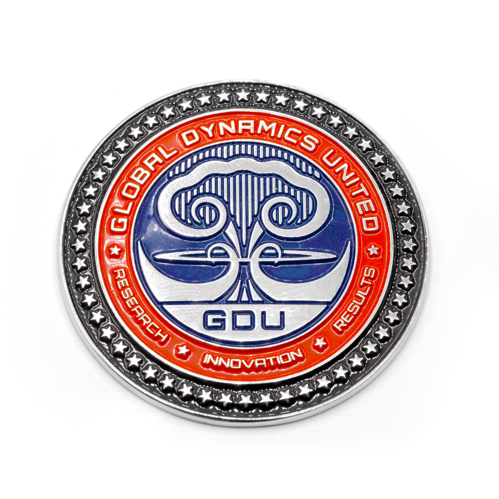 GDU Decorative Paint-filled 2" Adhesive - Backed BADGE