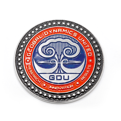 GDU Decorative Paint-filled 2" Adhesive - Backed BADGE