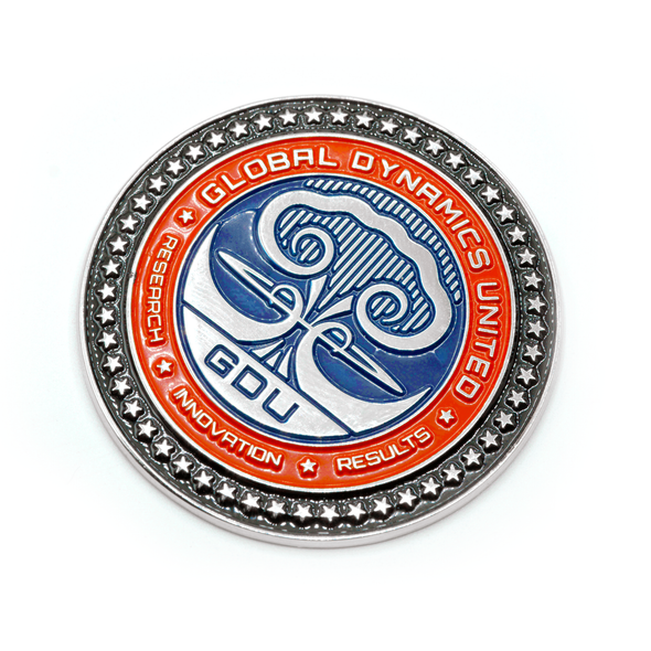 GDU Decorative Paint-filled 2" Adhesive - Backed BADGE